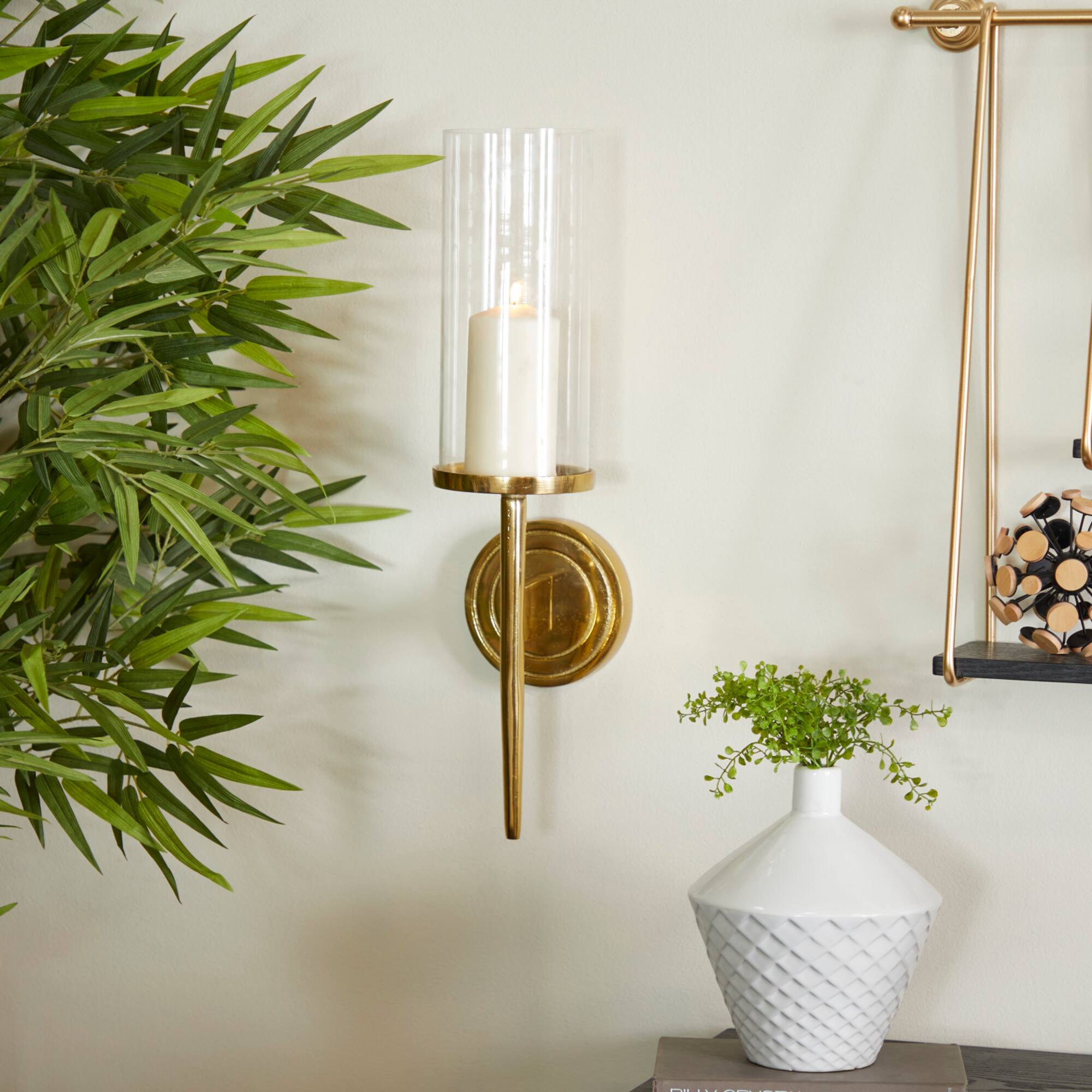 Gold Aluminum Modern Wall Sconce